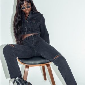 Attica Knee Rip Denim Princess Polly Jeans